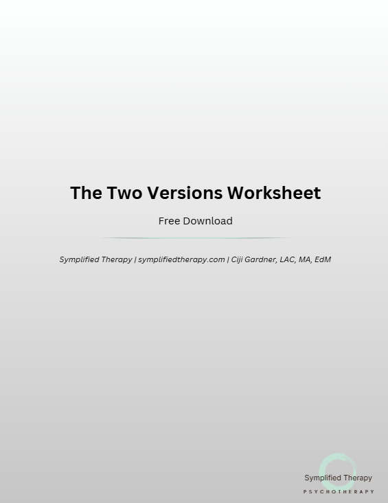 The Two Versions Worksheet
