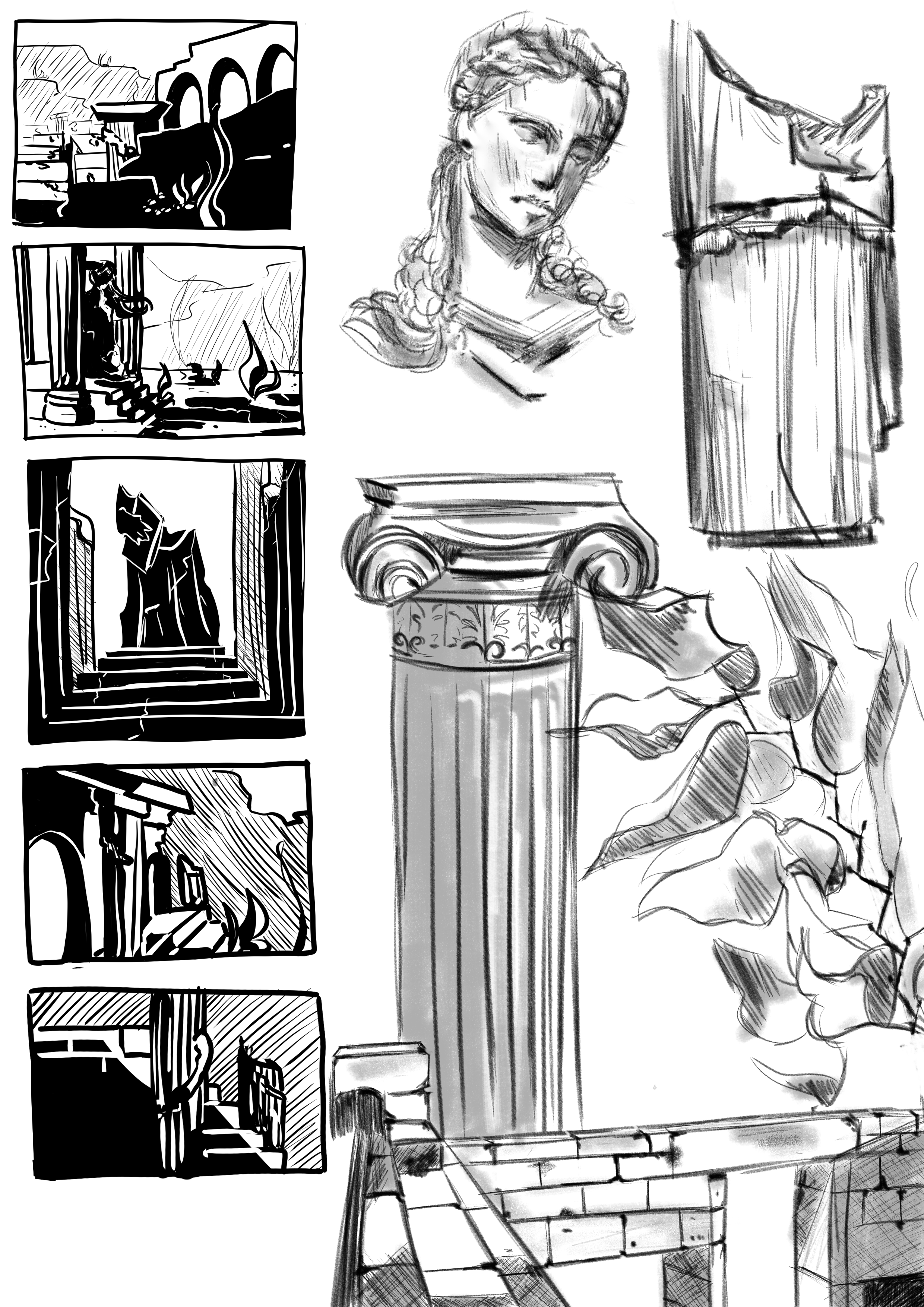 Studies and Thumbnails
