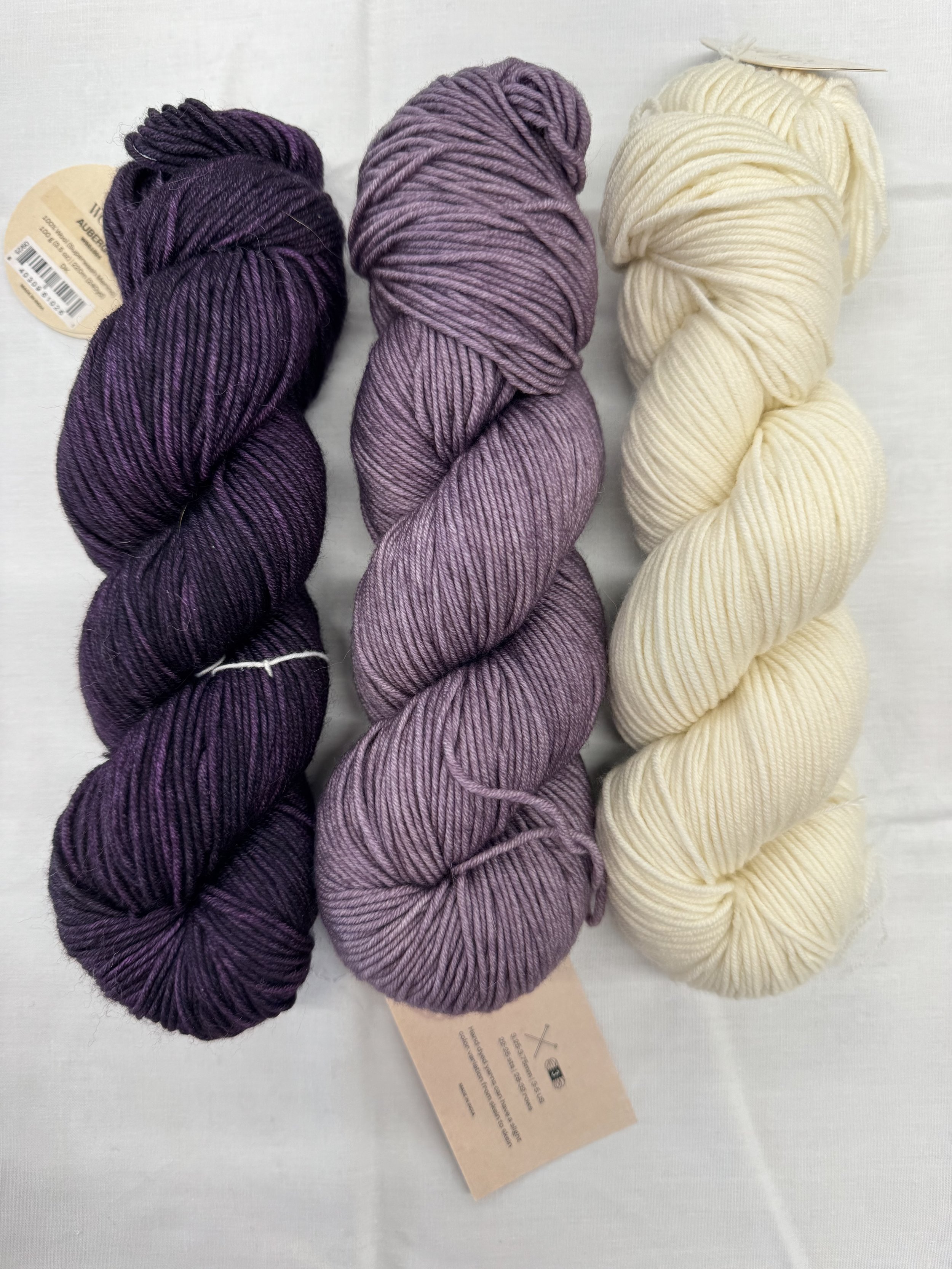 Sheep to Shawl - purple-wool weave