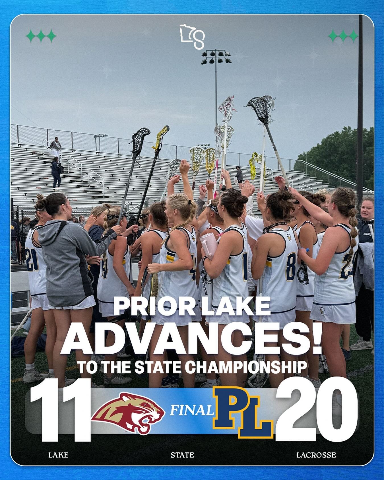 DOMINANT ‼️

Prior Lake secures another trip to the state championship with a big win over Lakeville South 😤