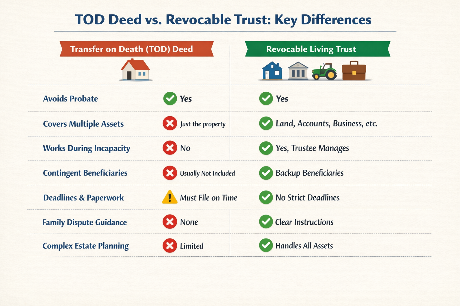 Why a Revocable Trust Is Still Better Than a Transfer on Death Deed