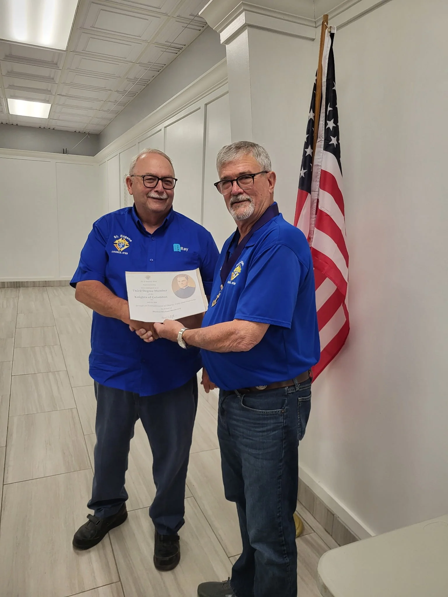 Knight Initiated as Third Degree Member