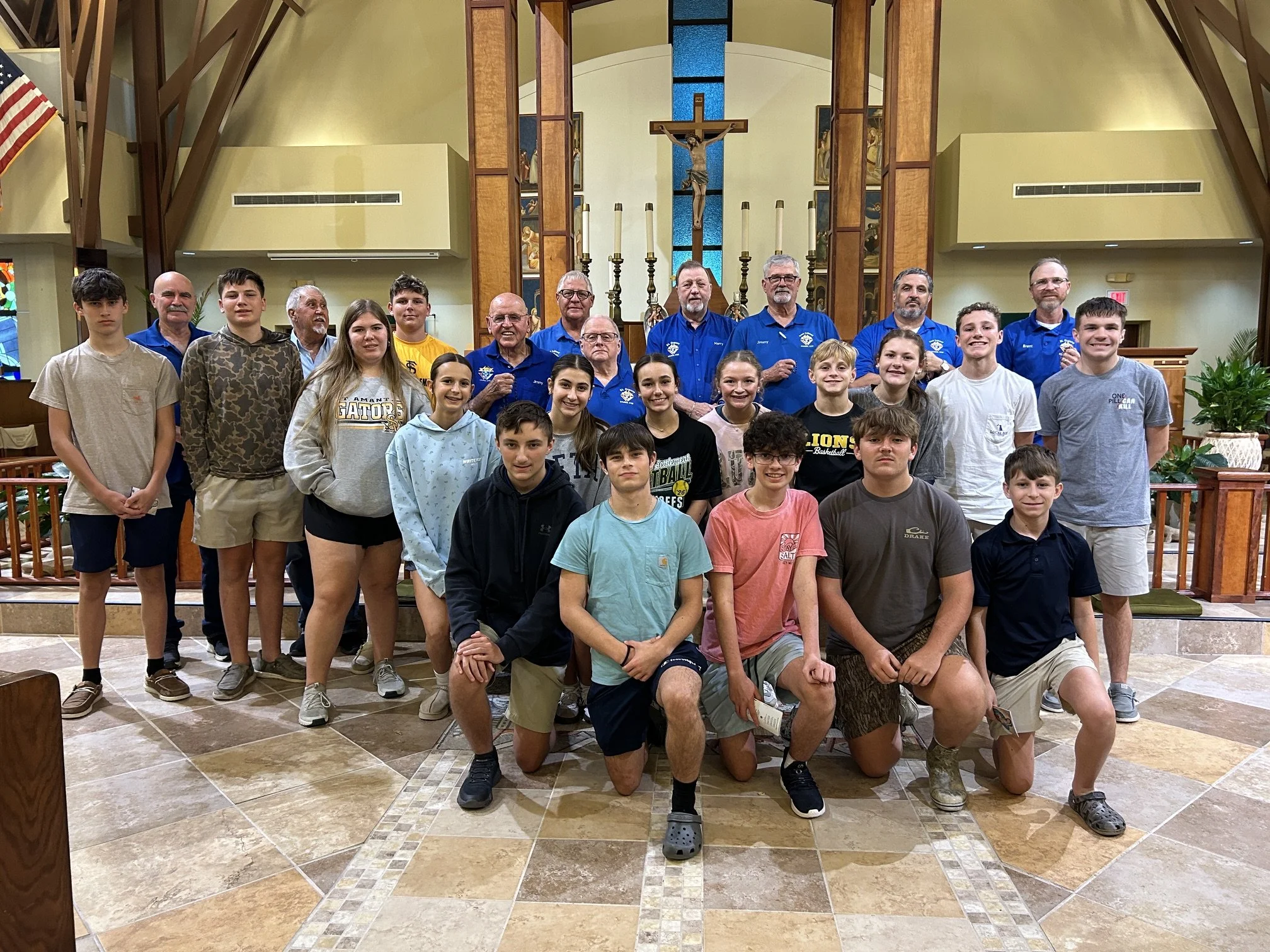 Knights Lead PSR Students in Rosary