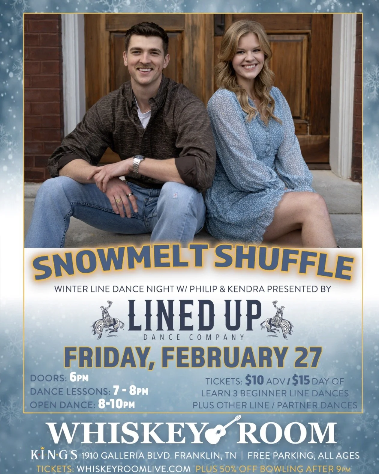Lined Up Dance Co - Snowmelt Shuffle Winter Line Dance Lessons