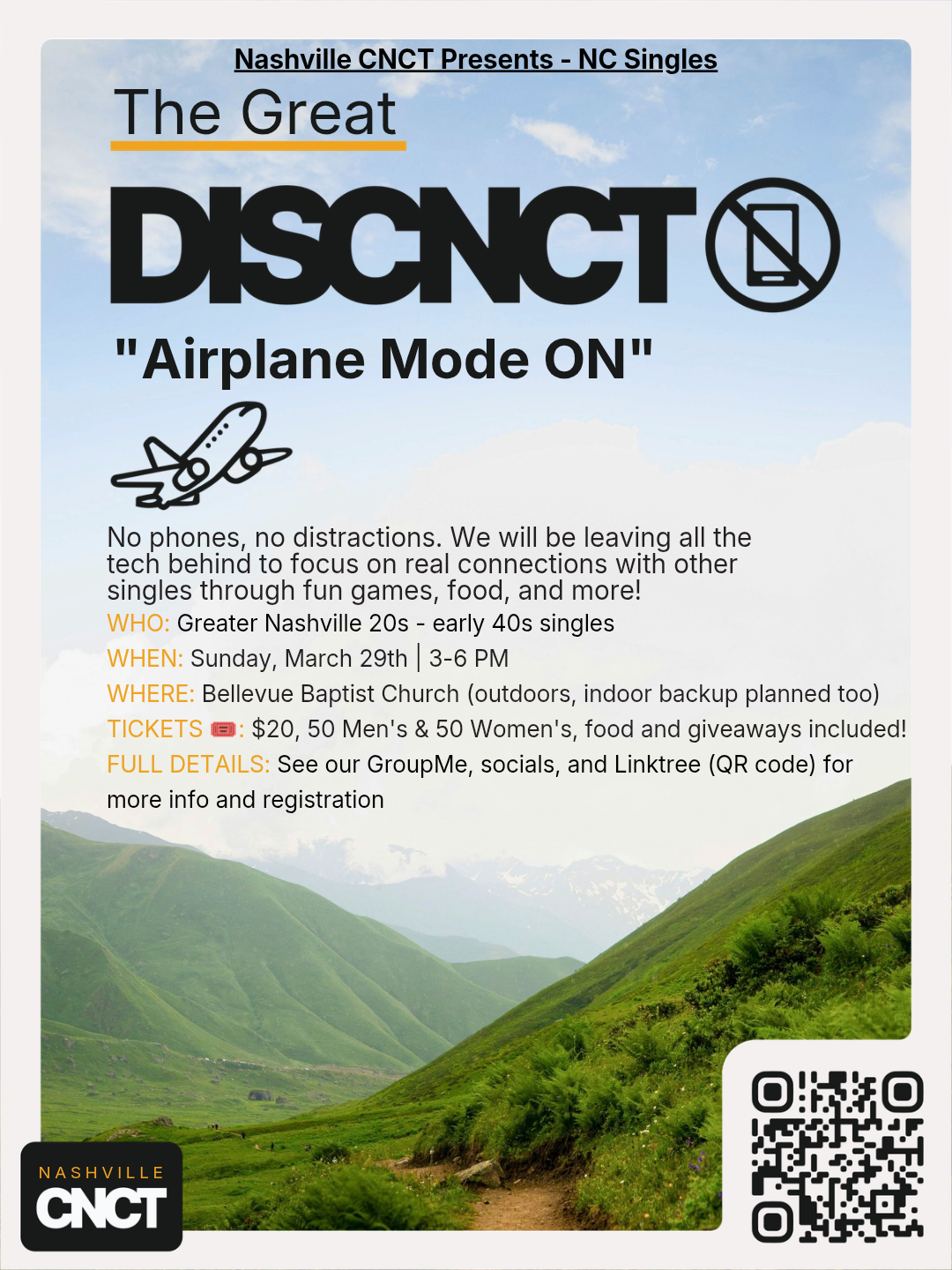 NC Singles "The Great Disconnect"