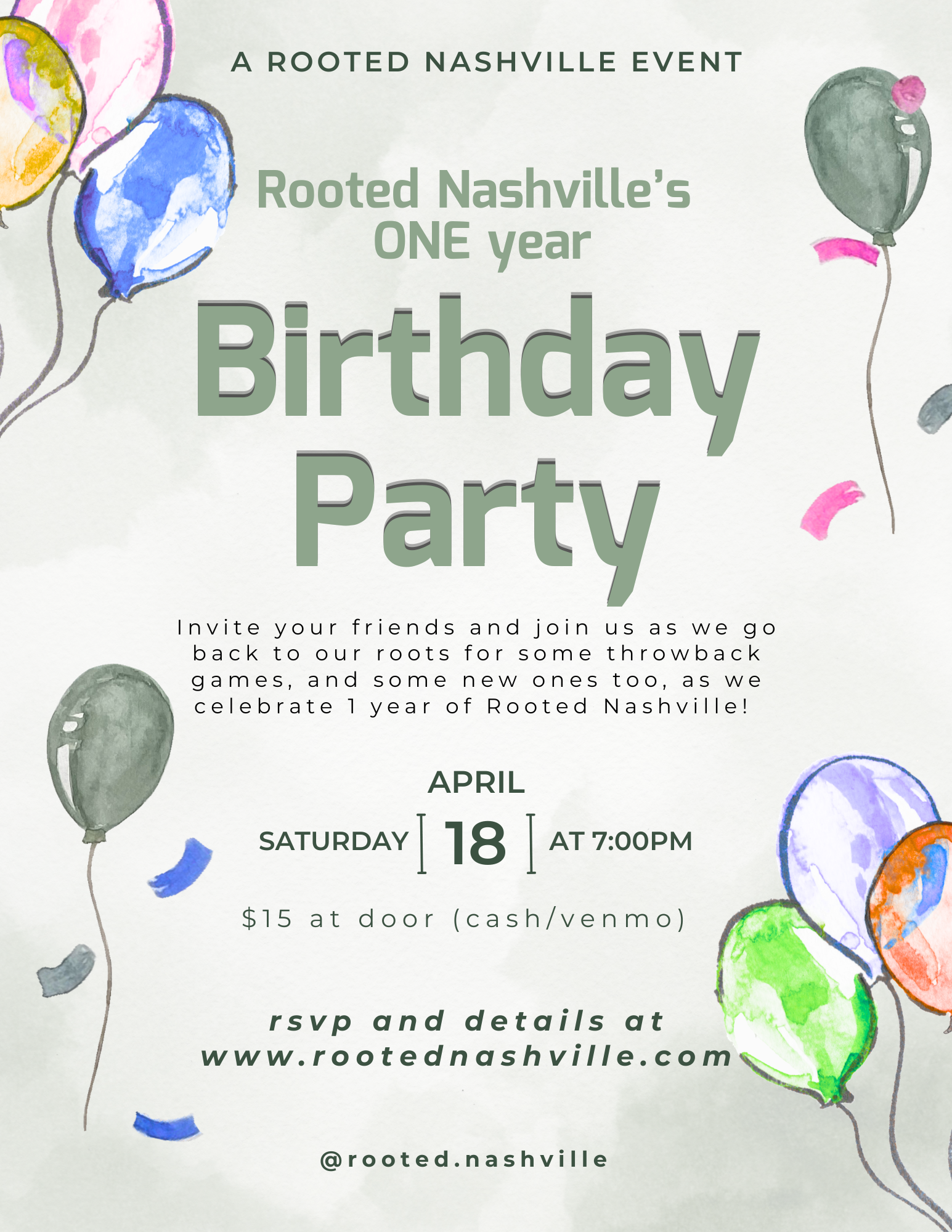 Rooted Nashville Birthday Party