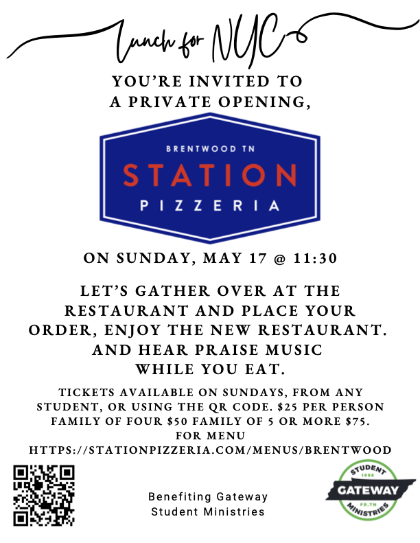Station Pizzeria Fundraiser