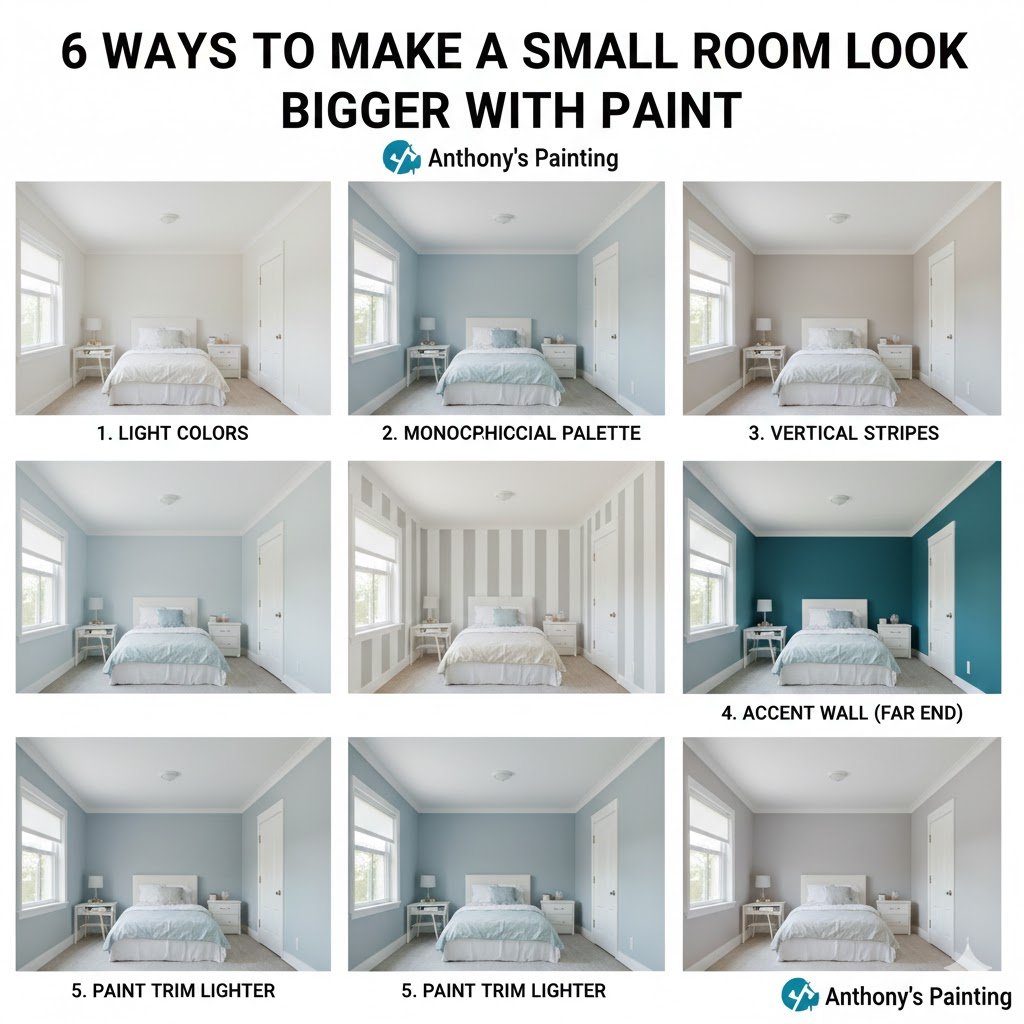 6 Ways to Make a Small Room Look Bigger with Paint