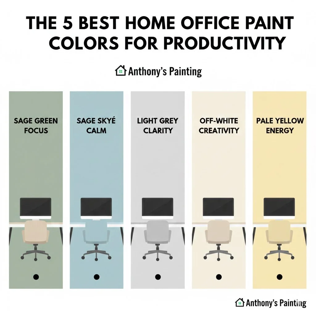 The 5 Best Home Office Paint Colors for Productivity