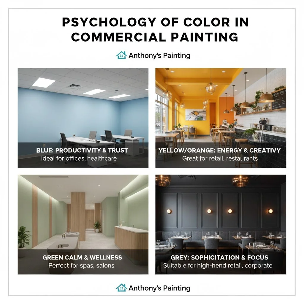 Psychology of Color in Commercial Painting