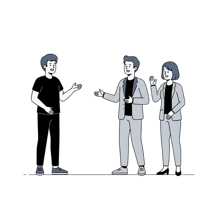 軽い打ち合わせ