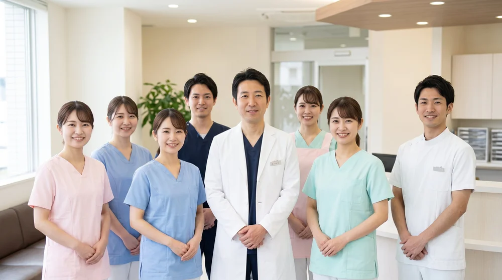 クリニックのスタッフ集合写真