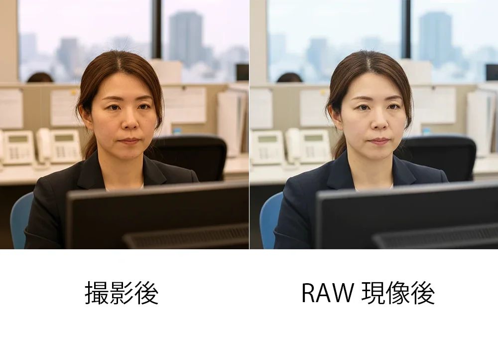 撮影後とRAW現像