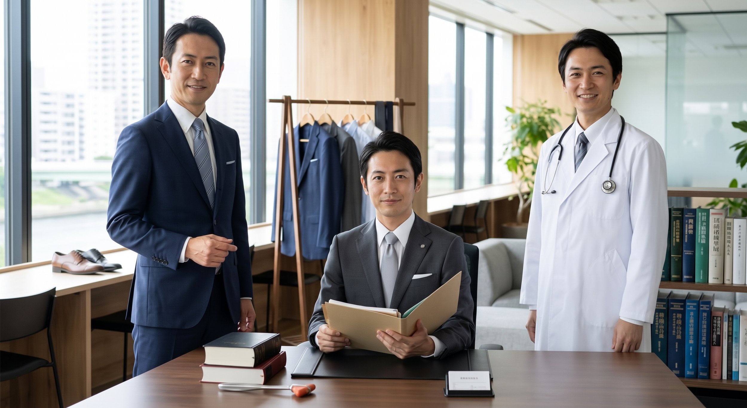 役員・士業（弁護士）・クリニック院長それぞれのビジネスポートレート