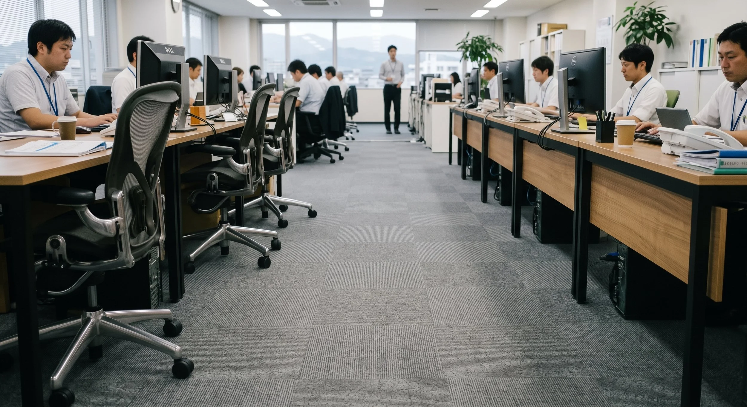 片付け後のすっきりした床の様子