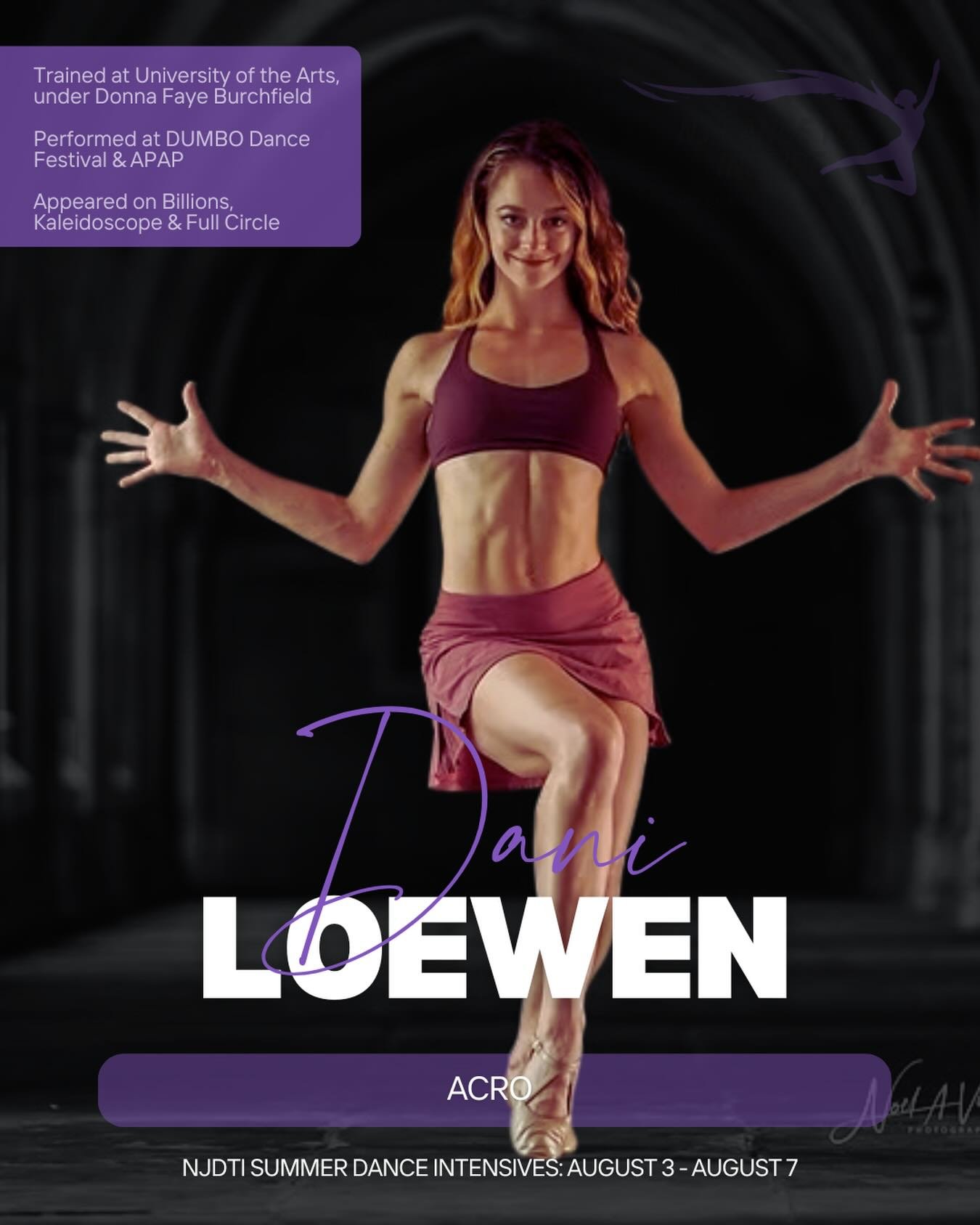 She&rsquo;s baaaack and we could not be more excited!!! 🔥✨

NJDTI favorite Dani Loewen is returning to the studio for our Summer Dance Intensives, August 3&ndash;7 and she&rsquo;s bringing the ENERGY! 💥

From stages like the DUMBO Dance Festival an