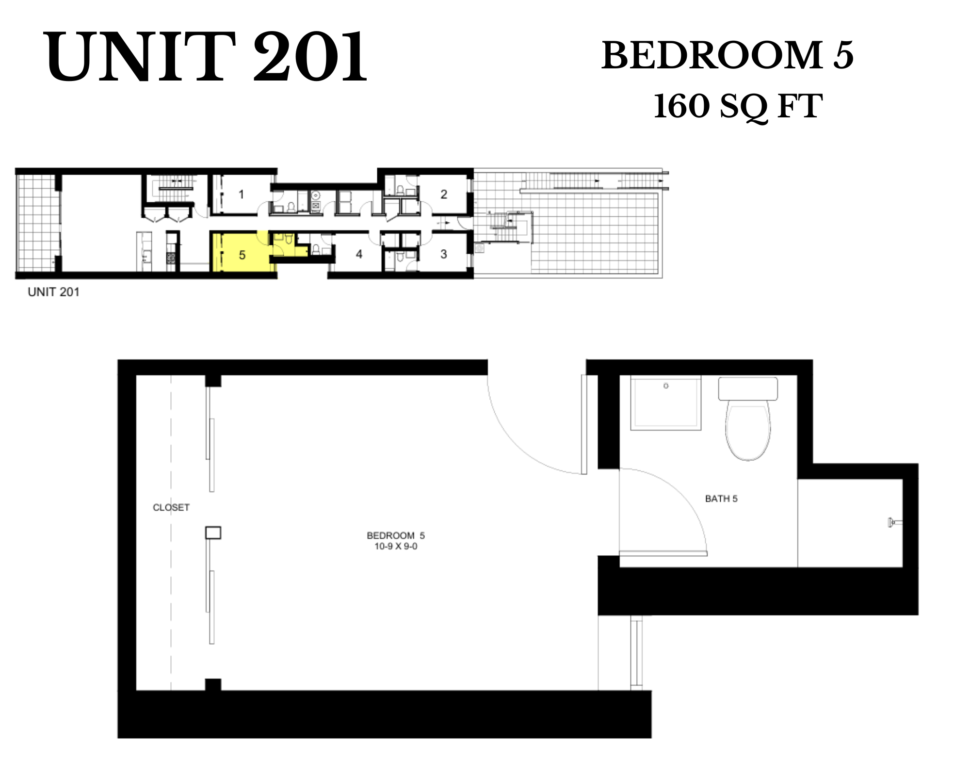 bedroom 5 floor plans