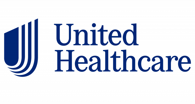 United Healthcare logo with blue emblem and text on a white background.