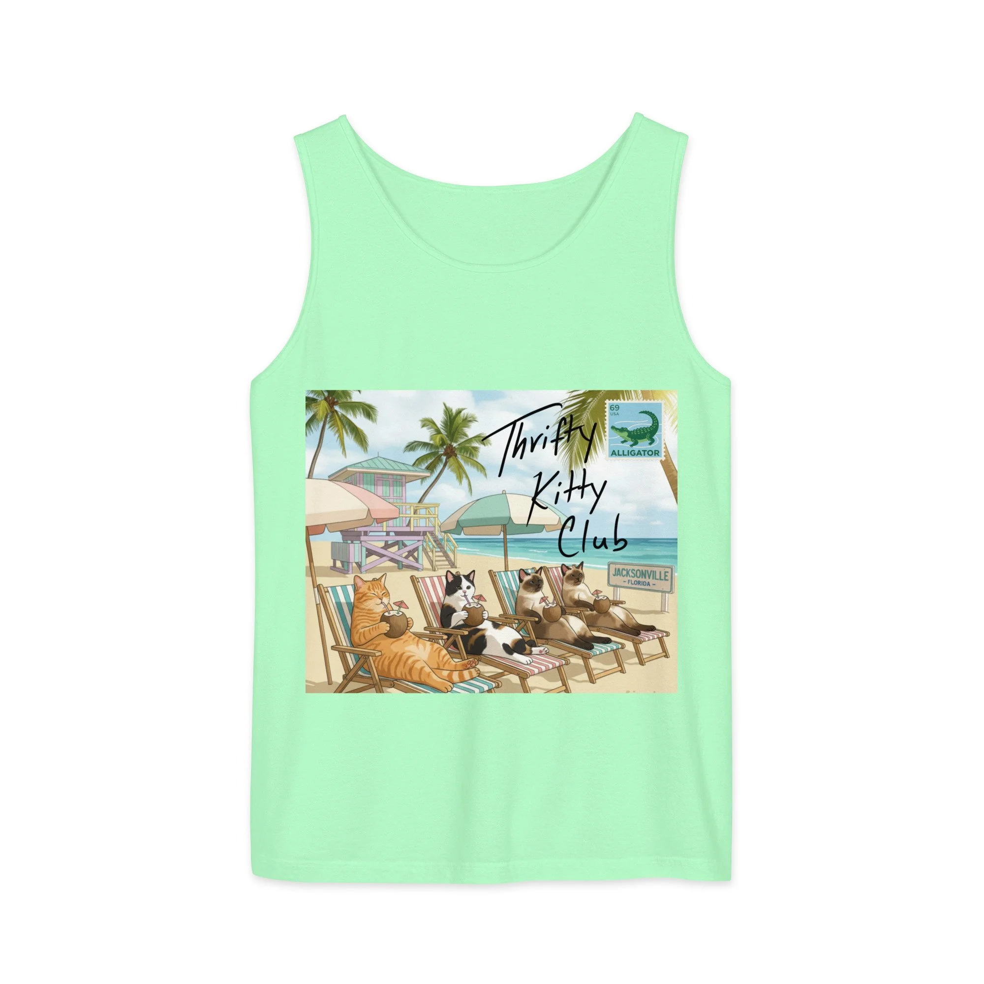 Thrifty Kitty Club - States - Florida - Unisex garment-dyed tank top