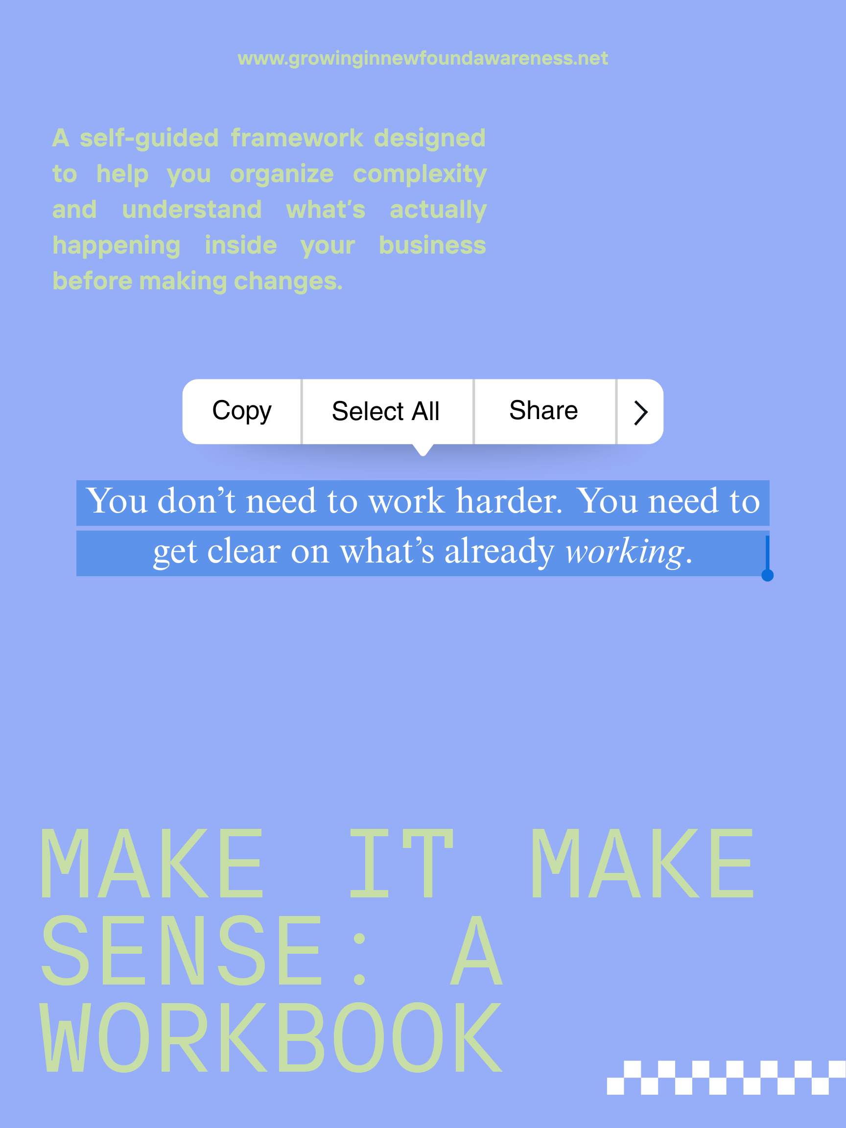 Make It Make Sense Workbook