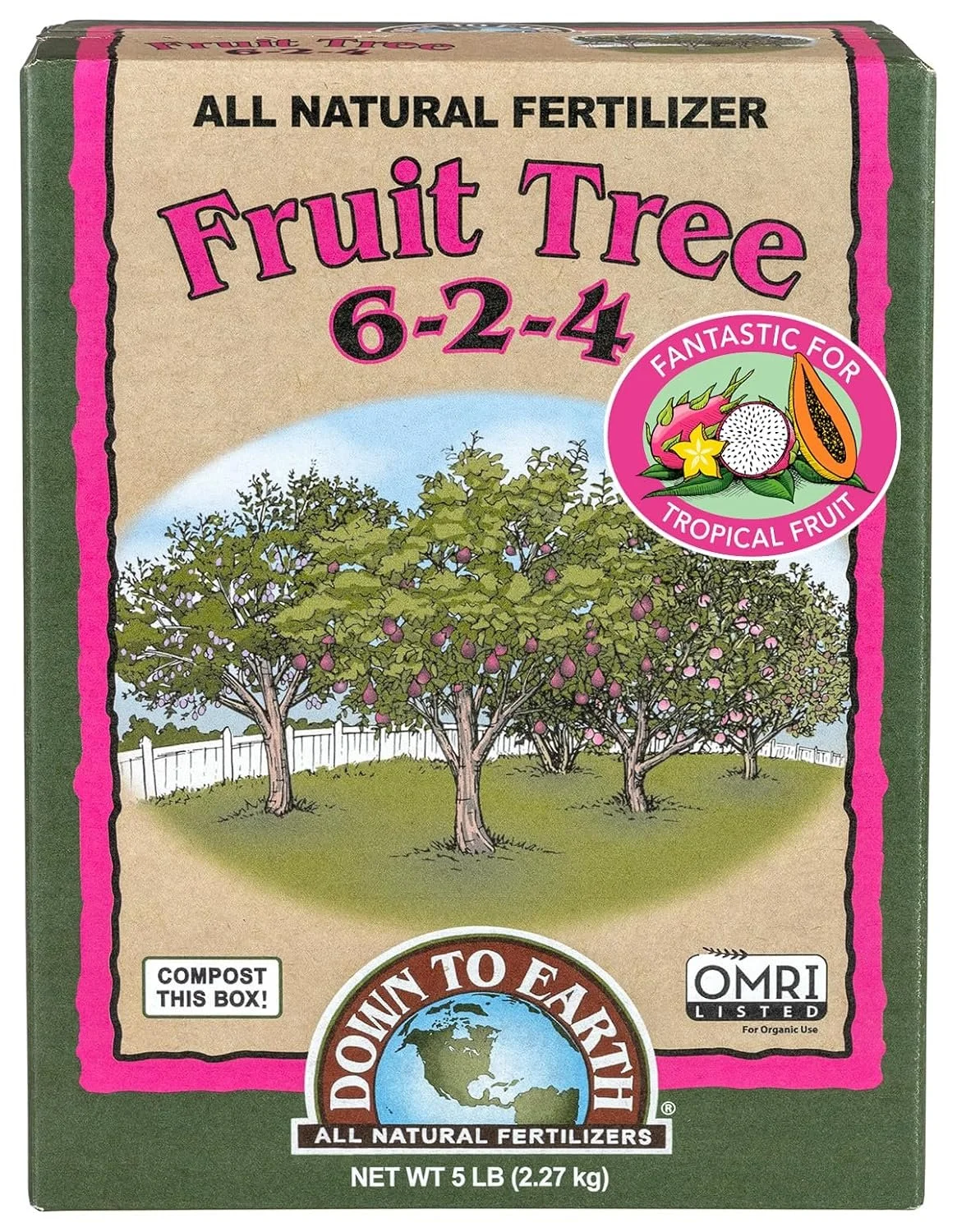 Down To Earth Fruit Tree 6-2-4 5lb