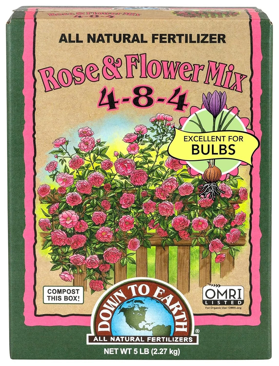 Down To Earth Rose & Flower Mix 4-8-4 5lb