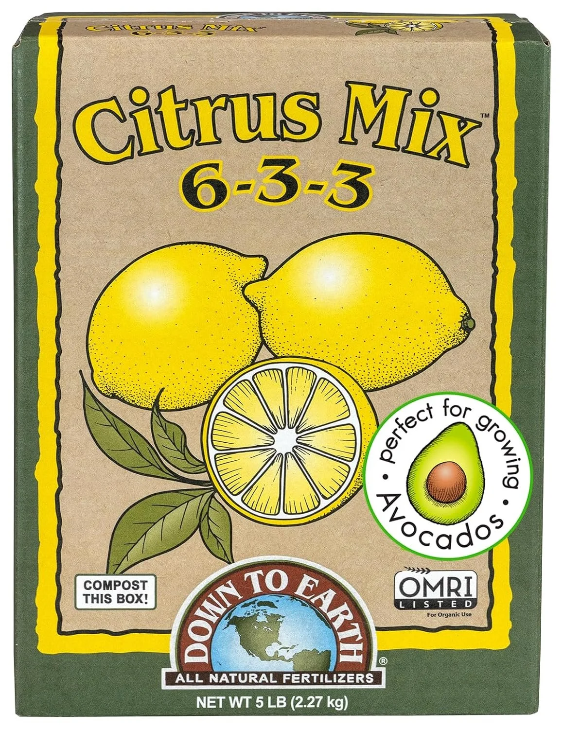Down To Earth Citrus Mix 6-3-3 5lb