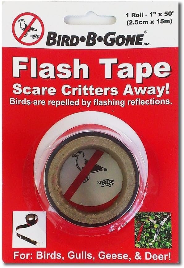Bird B Gone MMFT-050 Flash Tape Bird Deterrent 1" x 50 '