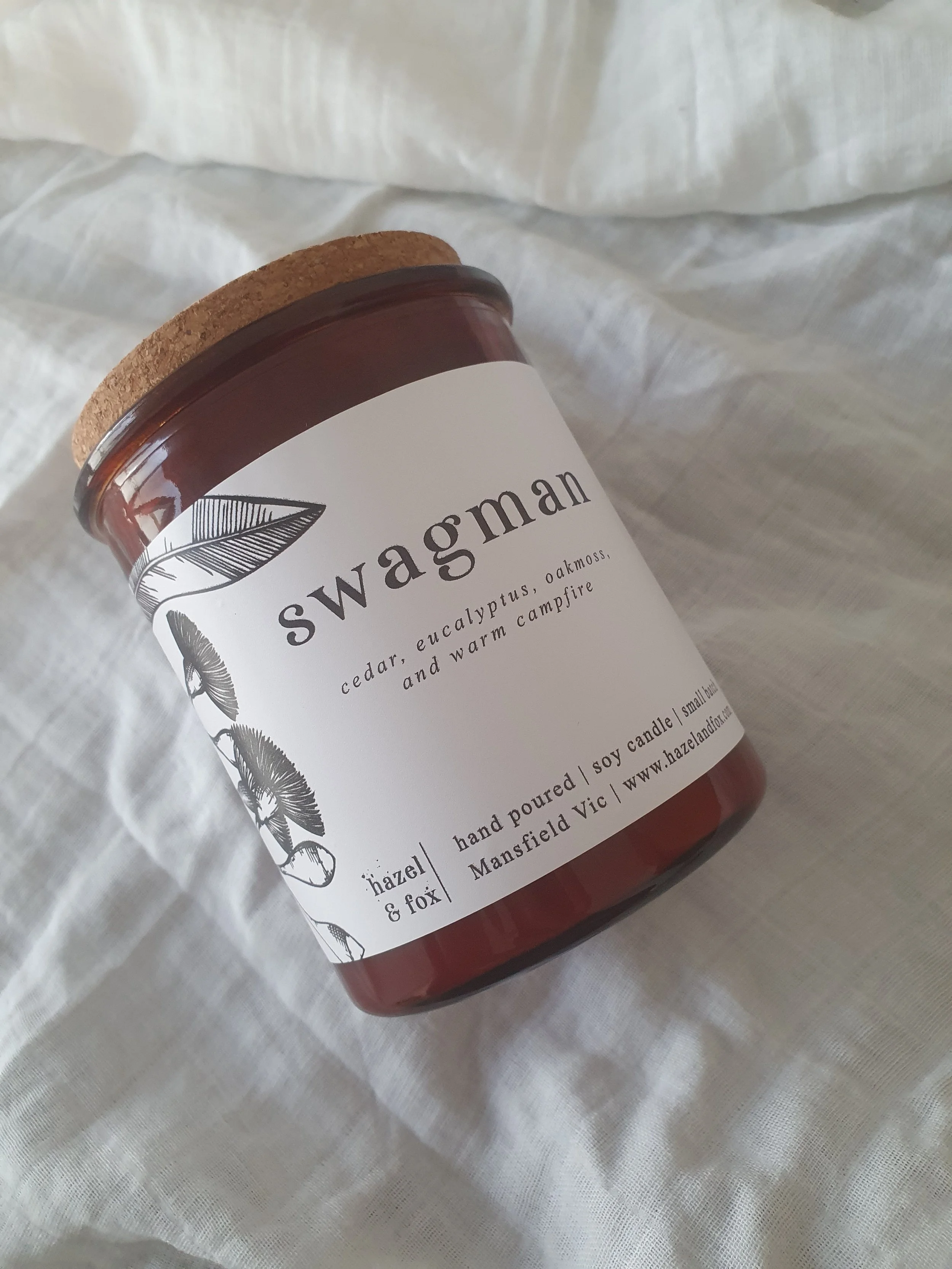 Swagman Soy Candle - Hazel & Fox