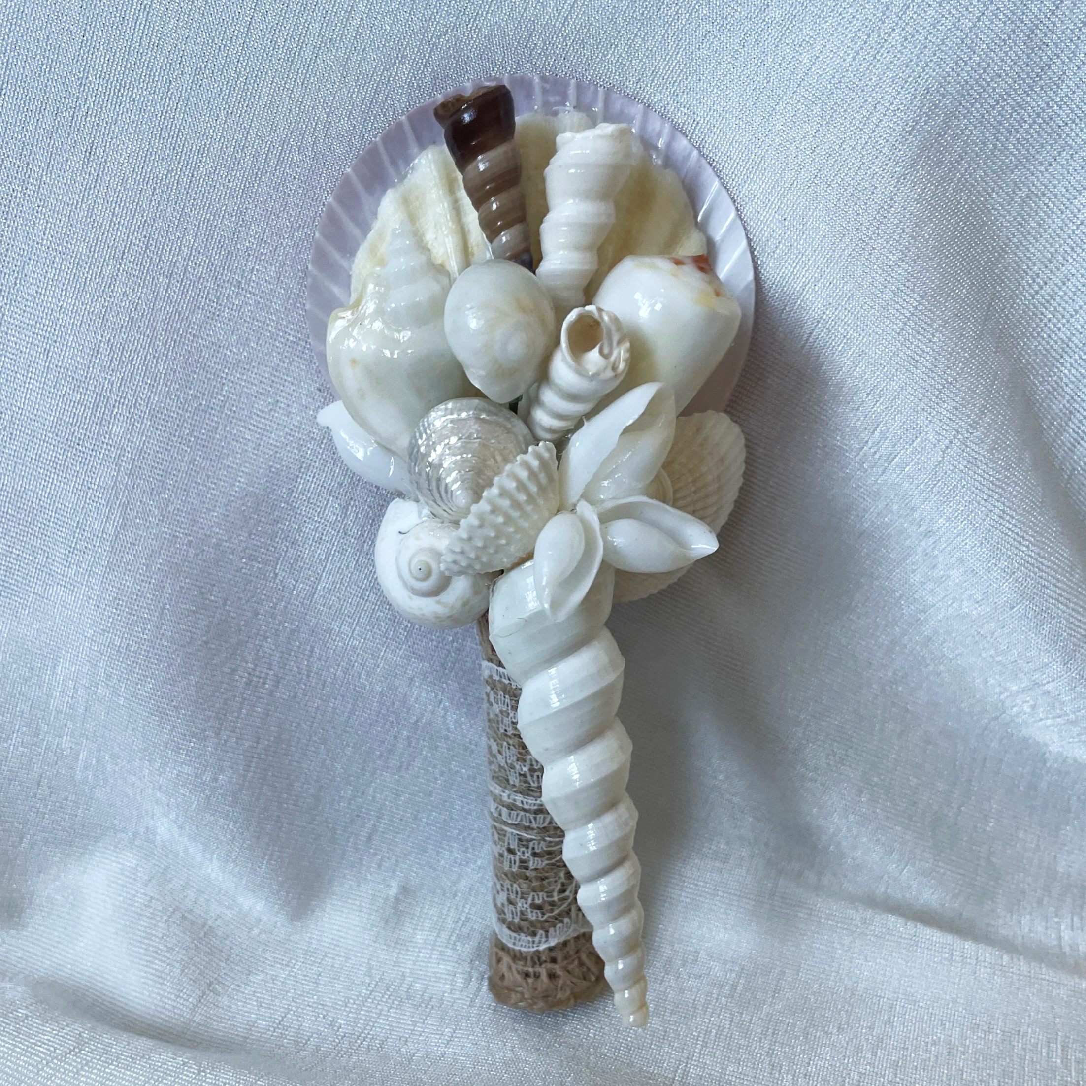 Seashell Boutonniere - Golden Hour