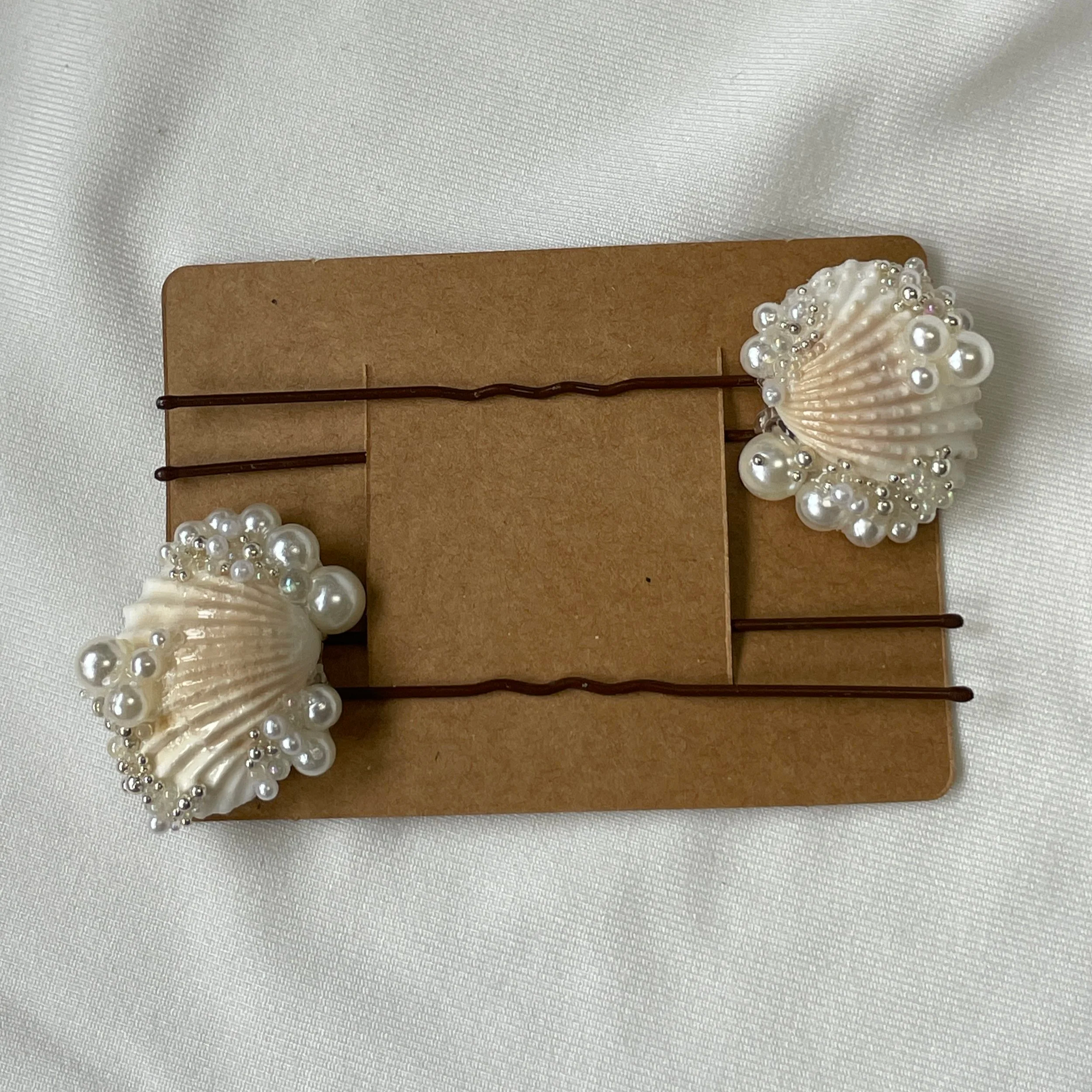 Shell Hair Pins  - Edition 2 (Brown)