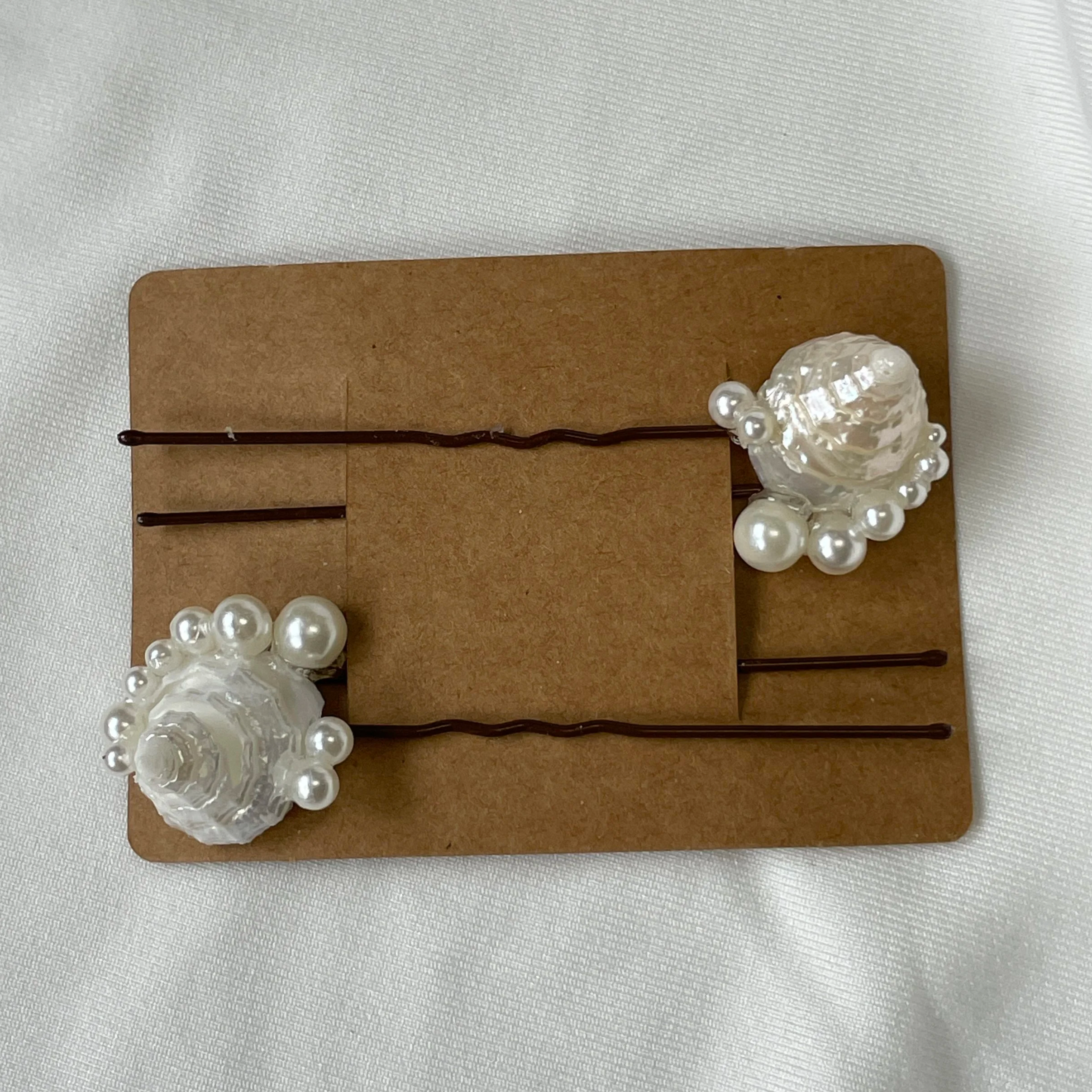 Shell Hair Pins  - Edition 3 (Brown)