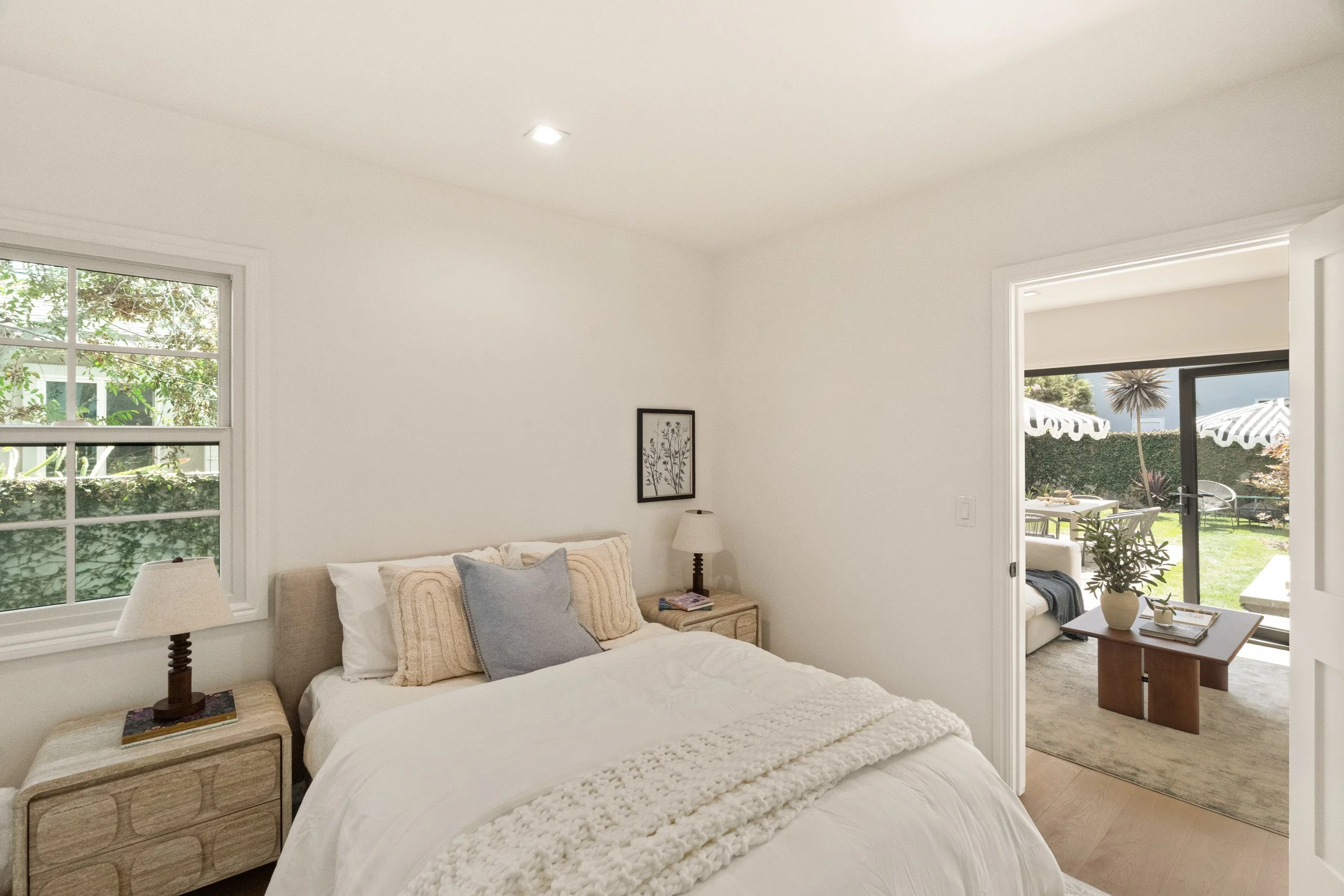 Bedroom adjoining the living space.