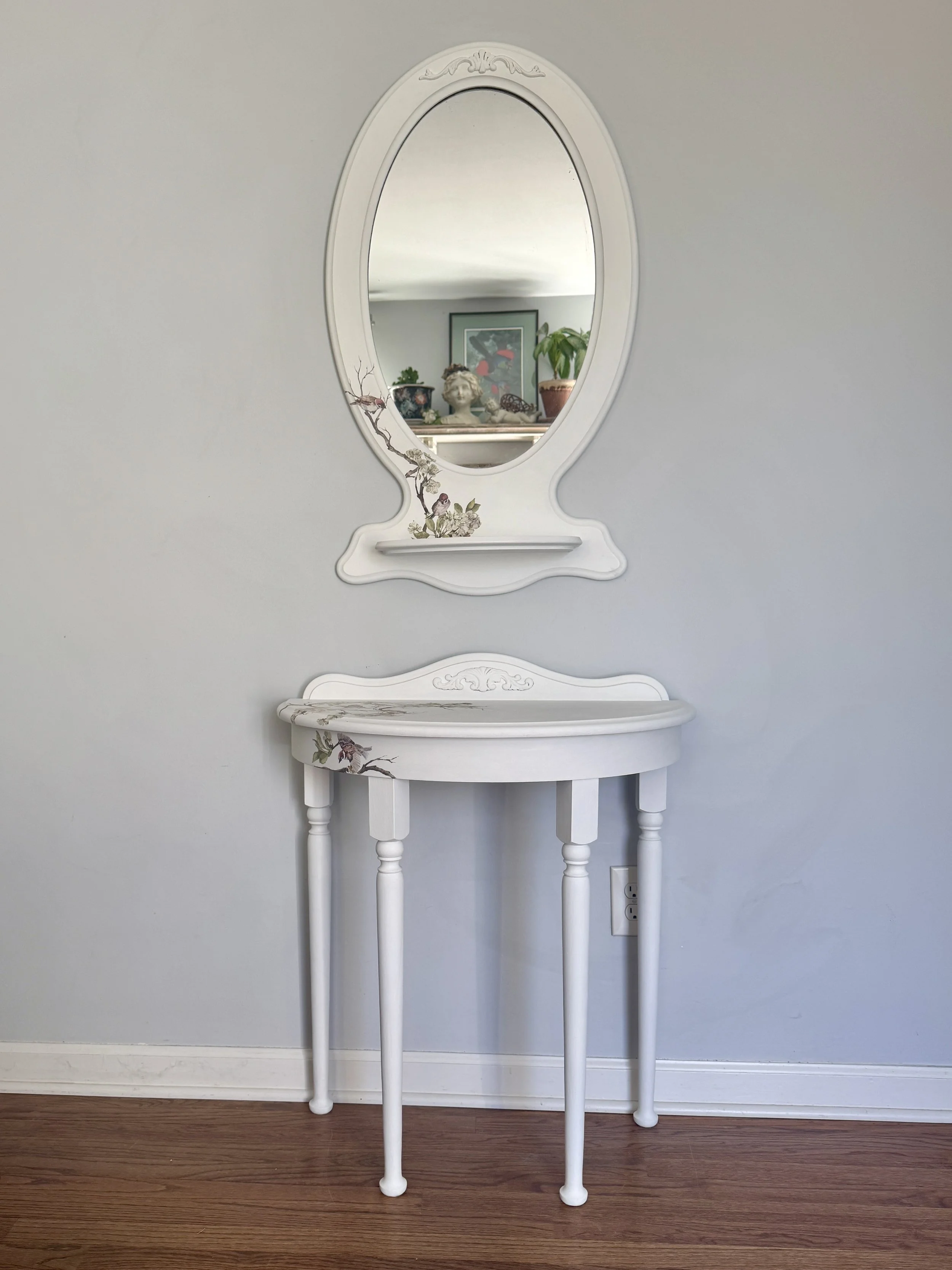 Table + Mirror Set