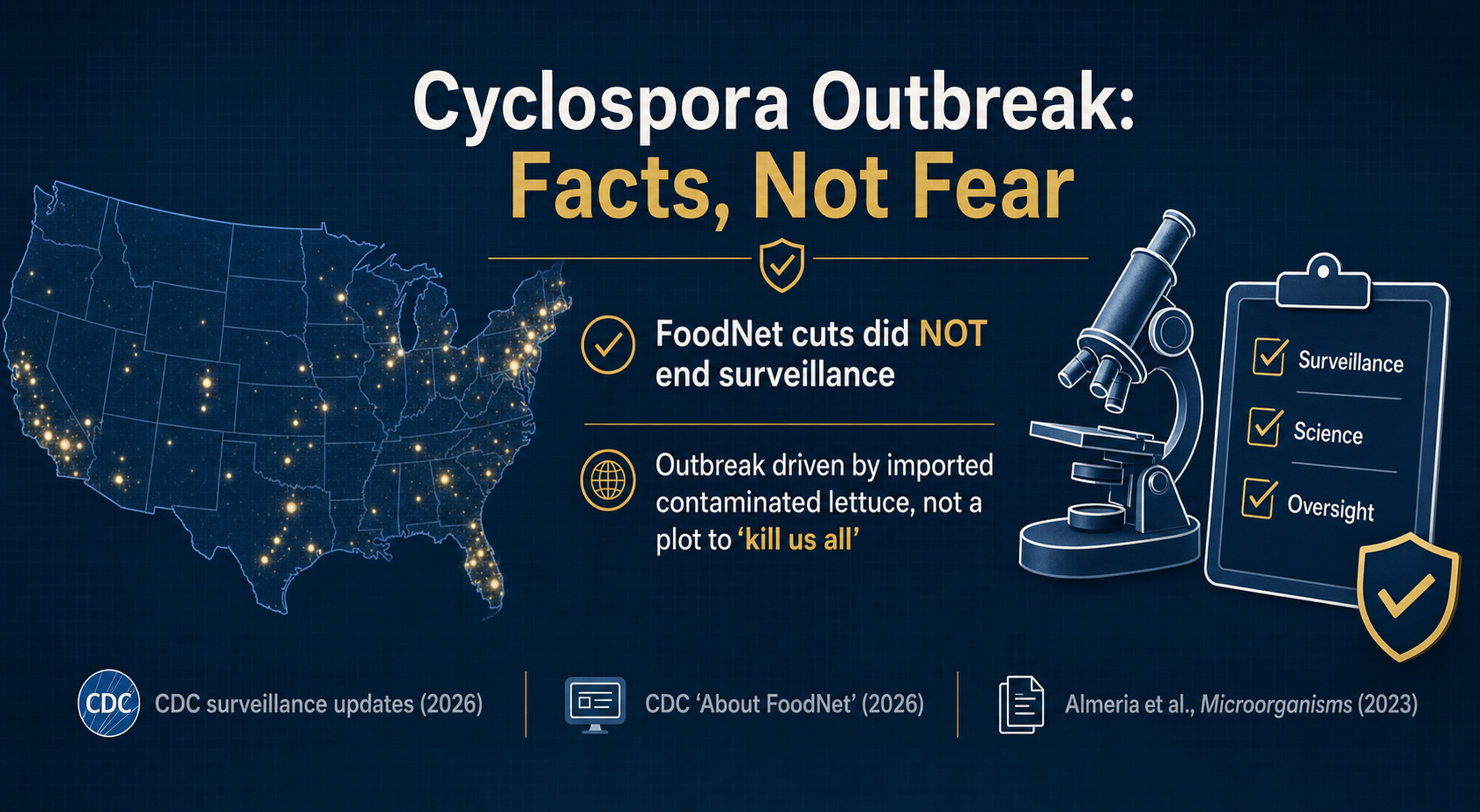 Changes in CDC Surveillance Did Not Cause the 2026 Cyclospora Outbreak