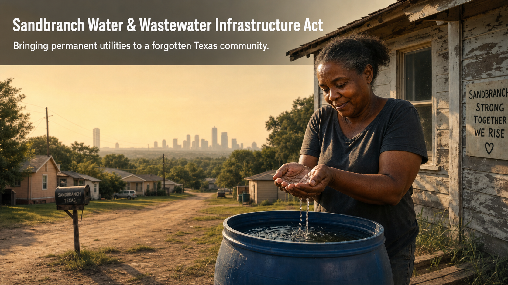 Relief for Sand Branch, TX - A Bill to Build Their Water and Wastewater Needs