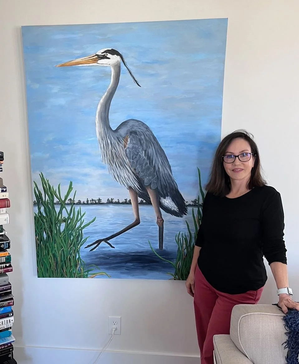 Nancy next to heron.jpg