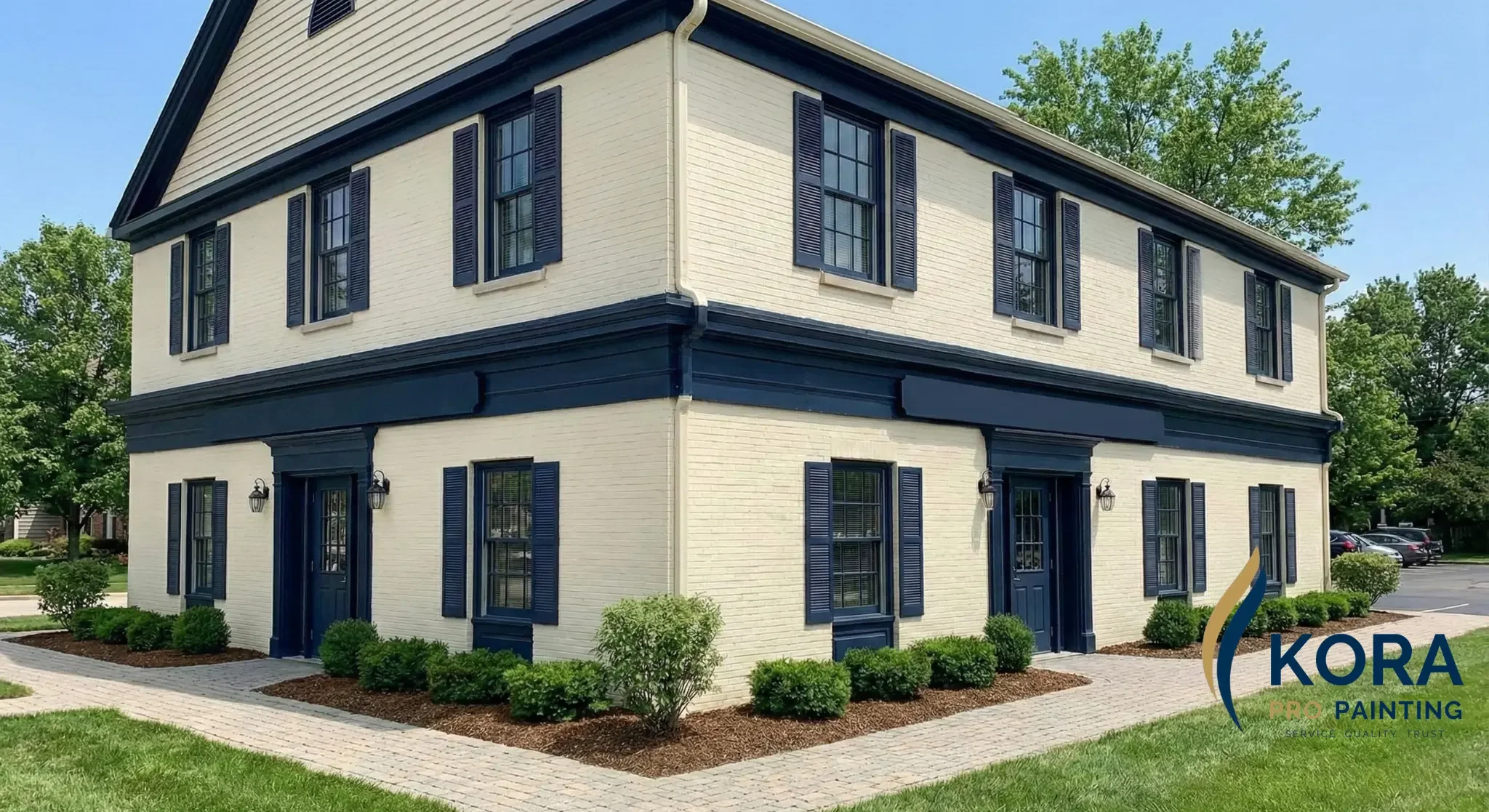 Professional commercial and HOA exterior painting services in Long Grove, IL, delivering high-durability finishes and elite craftsmanship by Kora Pro Painting.