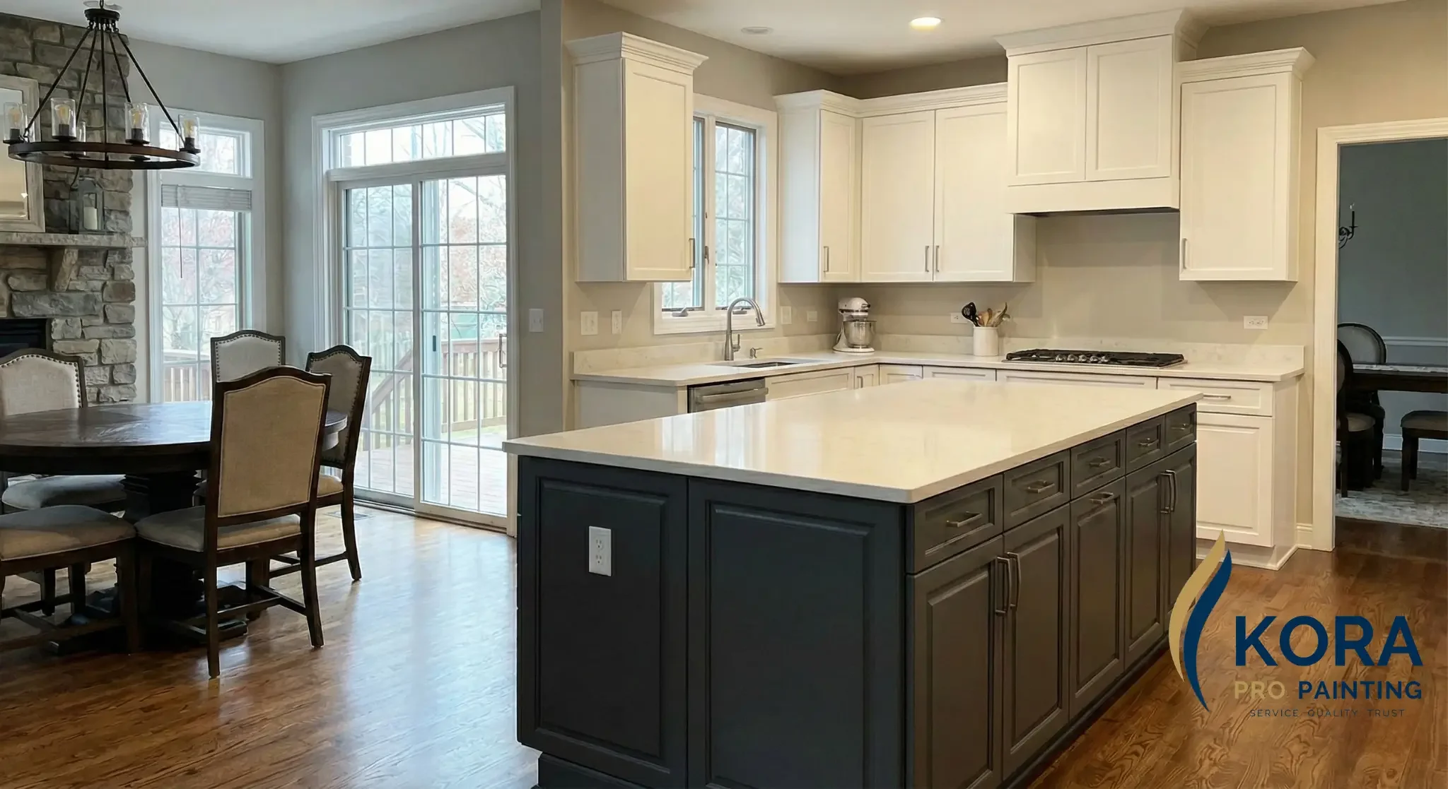 Premier residential and commercial painters in Long Grove, IL, providing luxury finishes and professional detail - Kora Pro Painting.