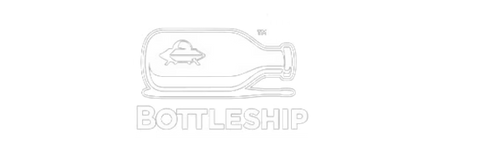 Bottleship VFX studio logo featuring a stylized spaceship inside a bottle.