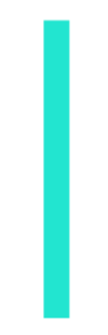 A tall, vertical teal rectangle on a white background.