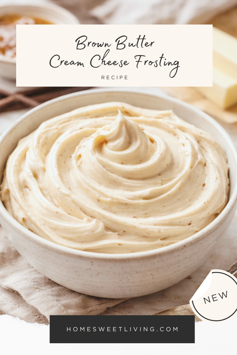 Brown Butter cream cheese frosting
