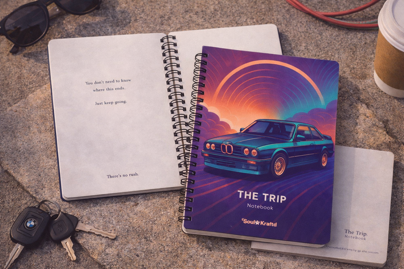 The Trip — Spiral Notebook + Pen & Pencil Set