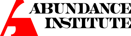 ABUNDANCE INSTITUTE logo with a stylized red 'A' and black text