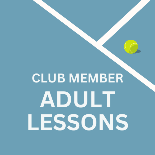 Adult 1, 2, 3 - Learn to Play Tennis Lessons | Club Member