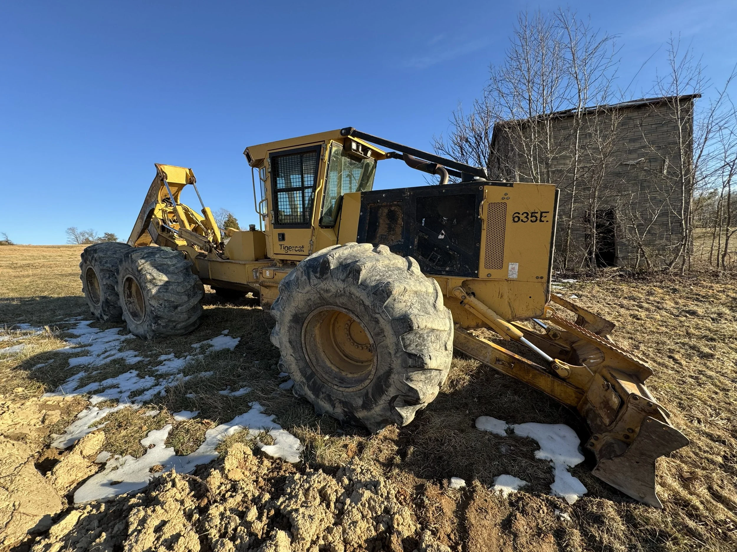 Tigercat 635E Bogie Grapple Skidder