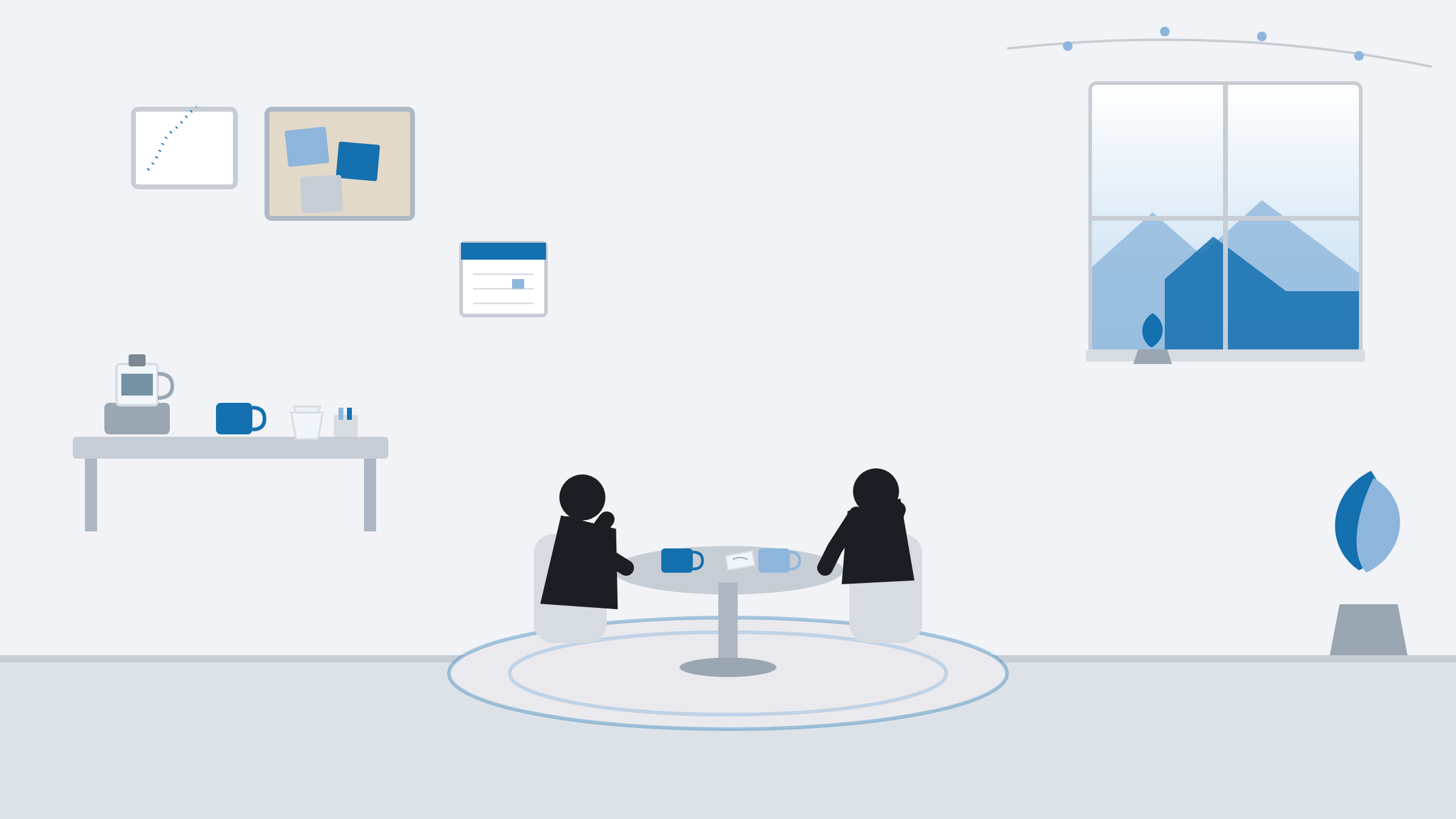 A founder and a team member in a low-key, honest conversation