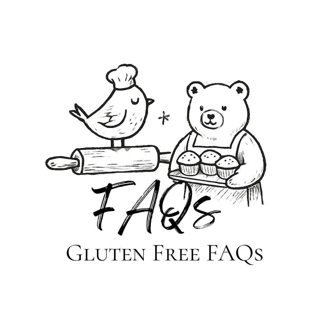 GLUTEN FREE FAQs (trying to get them all in one place for those of you who need this info!!):

WHY SO MANY GF OPTIONS?
Because my kids and I are gluten free, and I firmly believe it can taste really good. I got tired of going into bakeries and not fi
