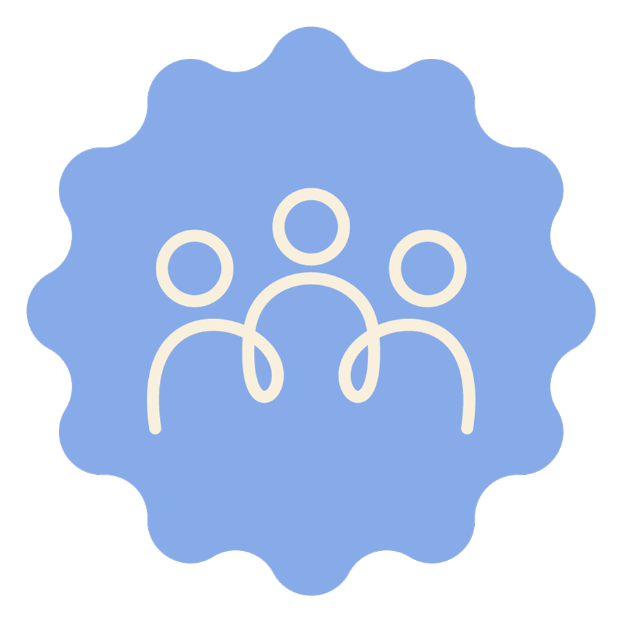Icon of three people 