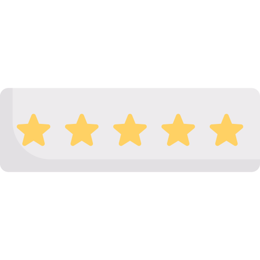 5-star review icon representing customer satisfaction with Nobility Plumbing's services in San Diego